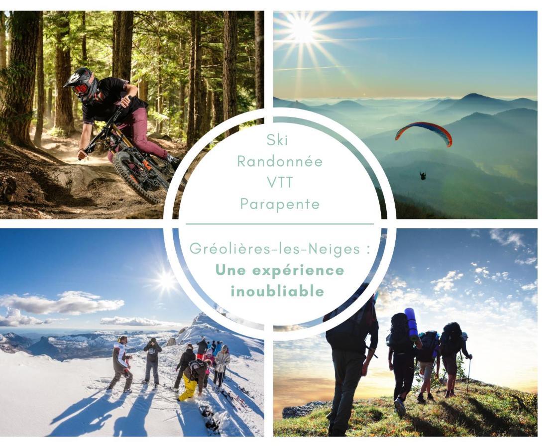 U061 - Grand Studio Renove - Vue Montagne Greolieres Zewnętrze zdjęcie